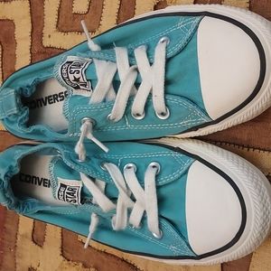 Turquoise Converse All Star Sneakers